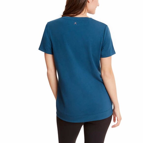 Danskin Women's Tulip Hem Tunic Top Teal Blue XXL - Picture 3 of 12